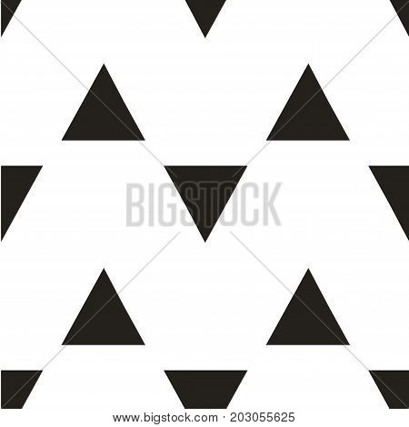 Vector seamless pattern with triangles. Modern stylish texture. Repeating geometric tiles. Hipster simple design with geometric shapes