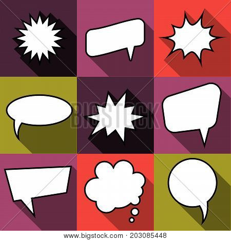 Vector y foto Set Nine Cartoon (prueba gratis) | Bigstock