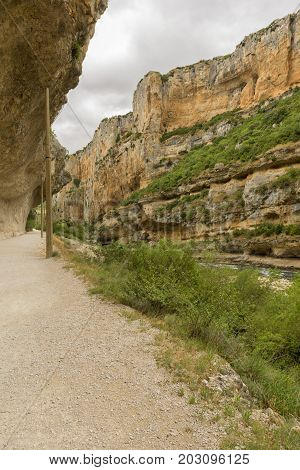 Greenway of irati in the mouth of lumbier, Navarra