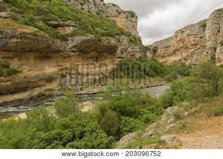 Greenway of irati in the mouth of lumbier, Navarra