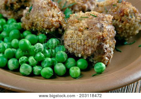 Hollandse Gehaktballen - Dutch Meat Balls close up meal