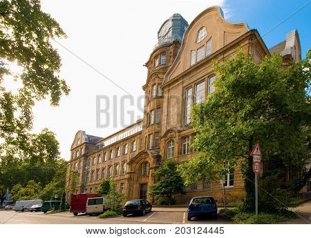 An old school building in Dusseldorf, Germany