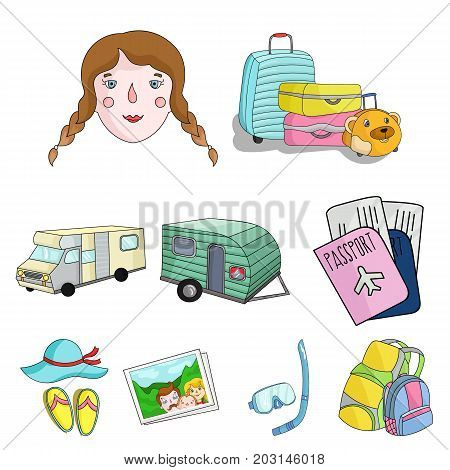 Family, family traditions, recreation. Family life.Family holiday icon in set collection on cartoon style vector symbol stock web illustration.