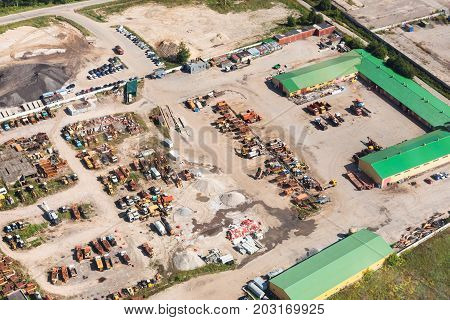 Above View Of Country Motor Depot