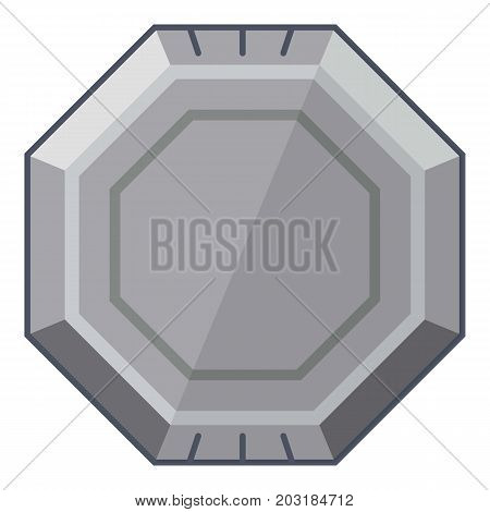 Military microprocessor icon. Cartoon illustration of military microprocessor vector icon for web