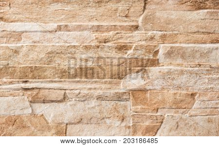   floor tile with a stone wall texture in brown yellow beige for interior and exterior Building