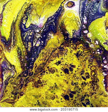 Liguid watercolor and ink abstract colored painting. Wet panted illustration, abstract background, pattern and wallpaper