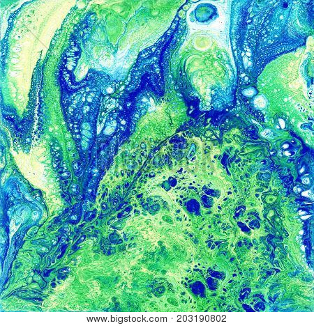 Liguid watercolor and ink abstract colored painting. Wet panted illustration, abstract background, pattern and wallpaper