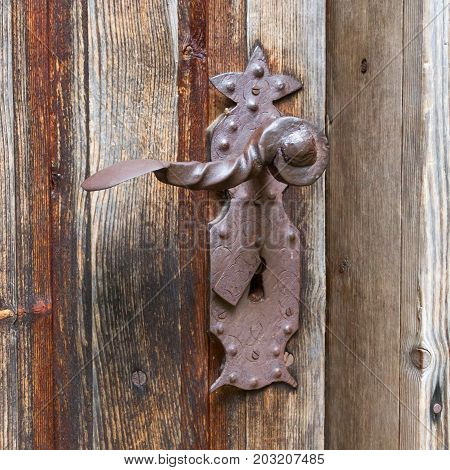 Old Rusted Doorhandle