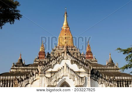 Ananda Pahto Temple in Myanmar (Burma). Old Bagan