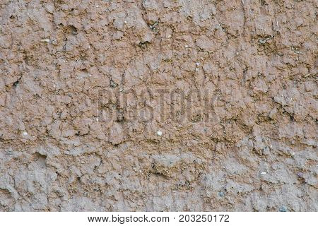 The Texture Of The Old Clay Wall