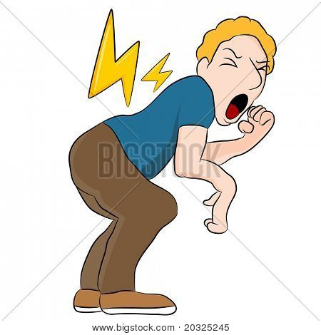 An image of a man with back pain.