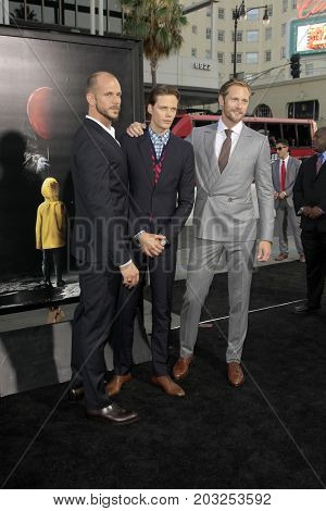 LOS ANGELES - SEP 5:  Gustaf Skarsgard, Bill Skarsgard, Alexander Skarsgard at the 
