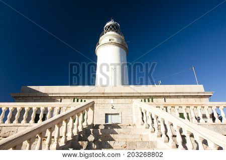 Lighthouse On Cap De Formentor On Island Majorca, Balaeric Islands, Spain.