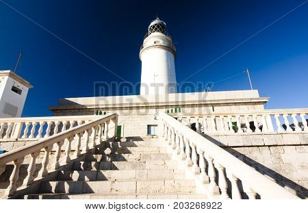 Lighthouse on Cap de Formentor on island Majorca Balaeric Islands Spain