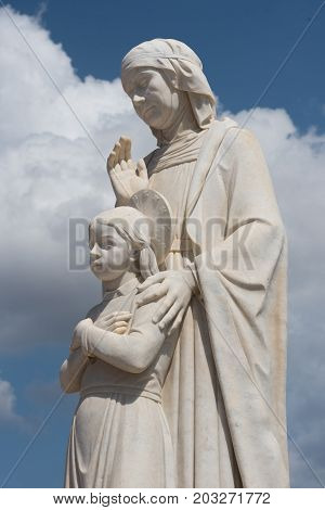 Marble Statue At Ta Pinu, Malta