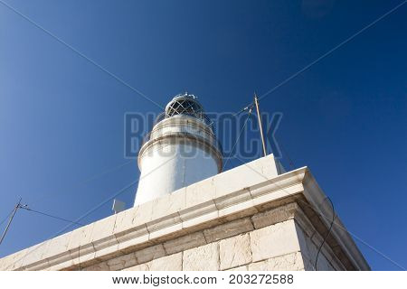 Lighthouse On Cap De Formentor On Island Majorca, Balaeric Islands, Spain.