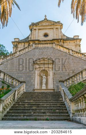 Medieval Church Of The Birth Of The Virgin In Prcanj. Montenegro.