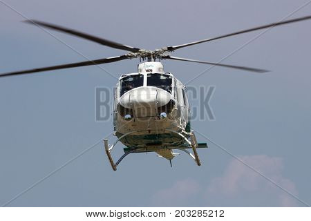 Bell 412 Helicopter Flying