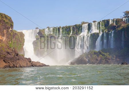 Landscape from Iguazu Falls National Park Argentina. World heritage site. South America Adventure travel