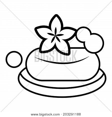 Eco spa soap icon. Outline illustration of eco spa soap vector icon for web design isolated on white background
