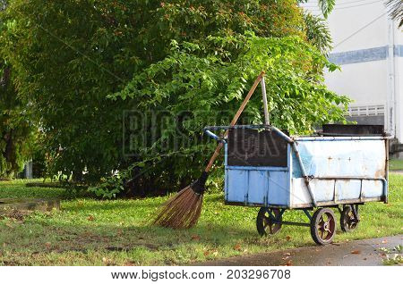 Waste trucks at home office bangkok thailand