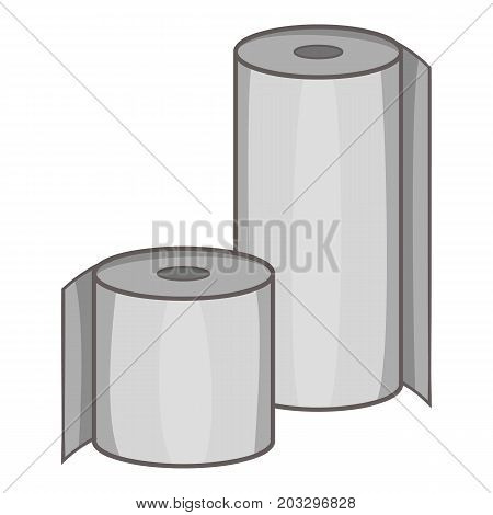 Toilet paper icon. Cartoon illustration of toilet paper vector icon for web