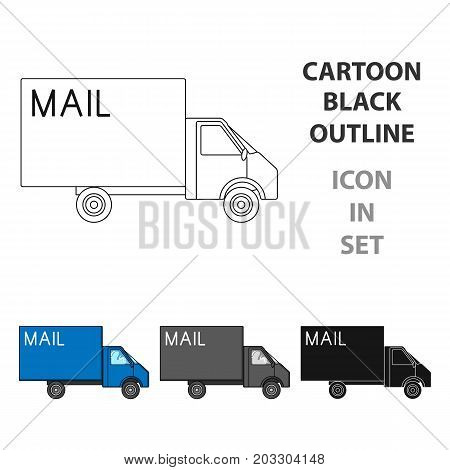 Mail machine.Mail and postman single icon in cartoon style vector symbol stock illustration .