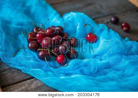 Сherry. Fresh Sweet Big Cherry. Red Organic Cherry