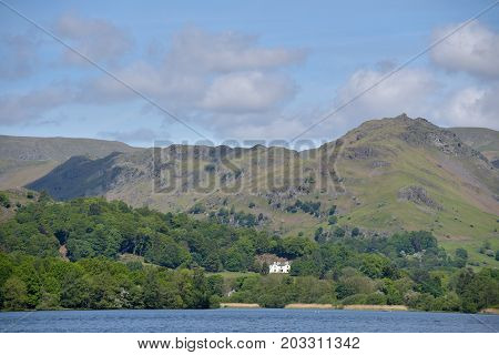 Shore of Grasmere in the English Lake District