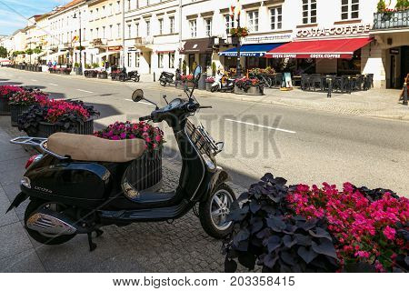 Warsaw, Poland - August 2, 2017: Architecture And People On The Street New World In Warsaw.