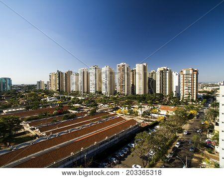 Ribeirao Preto City In Sao Paulo, Brazil. Region Of Joao Fiusa Avenue.