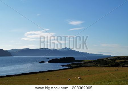 Raasay is an island located between Scotland and the Isle of Skye.