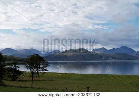 Raasay is an island located between Scotland and the Isle of Skye.