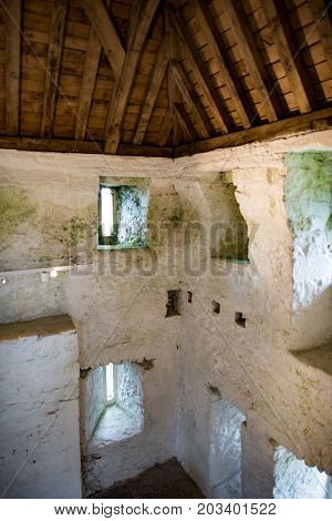 GALWAY, IRELAND - AUGUST 22, 2017: View of Aughnanure Castle in Ireland near Galway