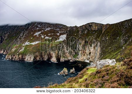 View of Slieve League Cliffs, County Donegal, Ireland