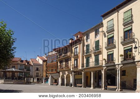 Main Square Of  Aranda De Duero, Burgos Province, Spain