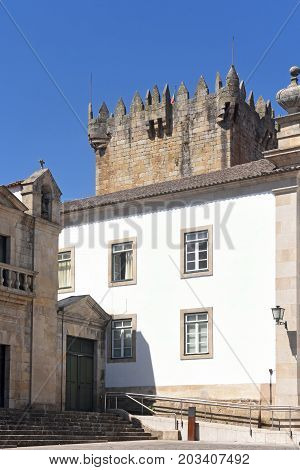 Tower Of The Castle In Chaves, Vila Real, North Of Portugal