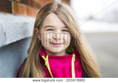 A Portrait of a Young Kid at school