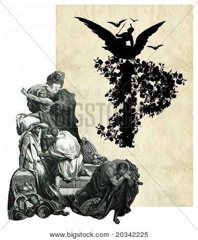Victorian alkukirjain P pöllö ja pelottaa ihmisiä.