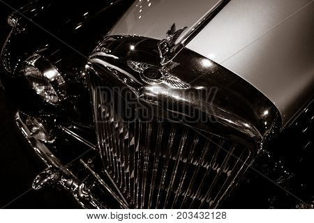 MAASTRICHT NETHERLANDS - JANUARY 08 2015: A luxury car Bentley S2. International Exhibition InterClassics & Topmobiel 2015