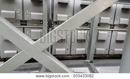 back side of RGB Light Emitting Diodes screen panel