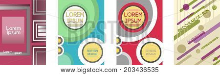 a set of brochures for design patterns