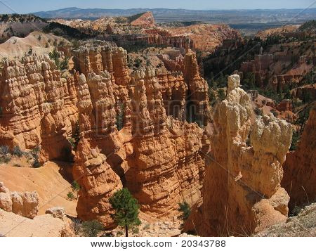 Hoodoos ในไบร์ซแคนยอน UT.