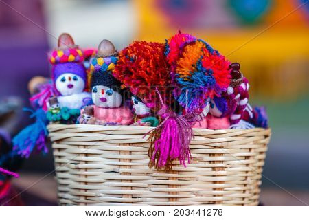 Handcrafts At The San Juan Chamula Market, Chiapas, Mexico.