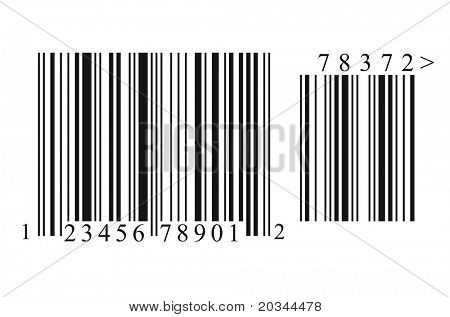 Hög upplösning slumpmässiga UPC koden bar