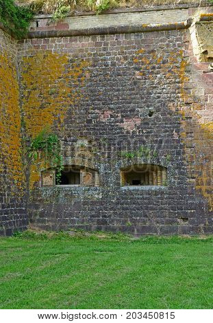 Neuf Brisach France - july 23 2016 : the fortification in summer