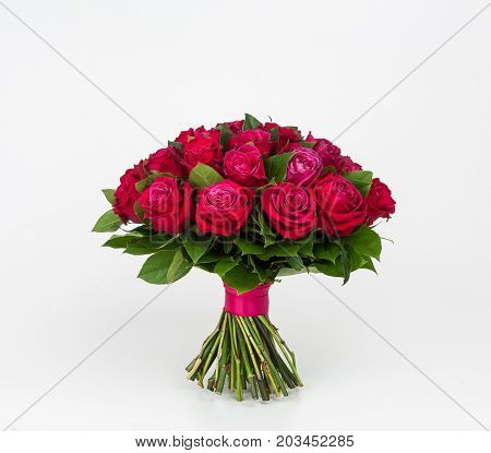 Bouquet Of Flowers On A White Background