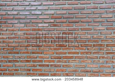 Old brick wall in decoration architecture for the design background.