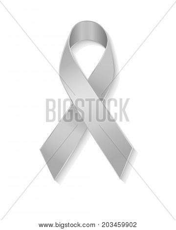 Grey Ribbon As Symbol Of Borderline Personality Disorder
